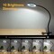 Magnifying Glass with Light 5X, 9w Clip on Light, 48 LED Desk Lamp wtih Clamp Light, 3 Modes Dimmable Magnifying LED Lamps for Bed Work Crafts Workbench